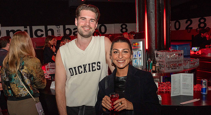 die Influencer Ciara Dpllberg und Paul Bunne bei der Clubweihe der Milch Bar (©Foto: Johannes Ritter)
